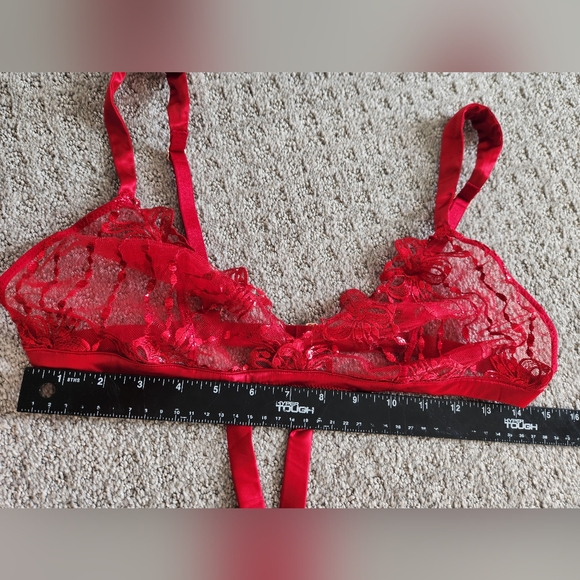 Victoria's secret VERY SEXY Bow Embroidery Open-Back Teddy Size XL NWT - Picture 7 of 12